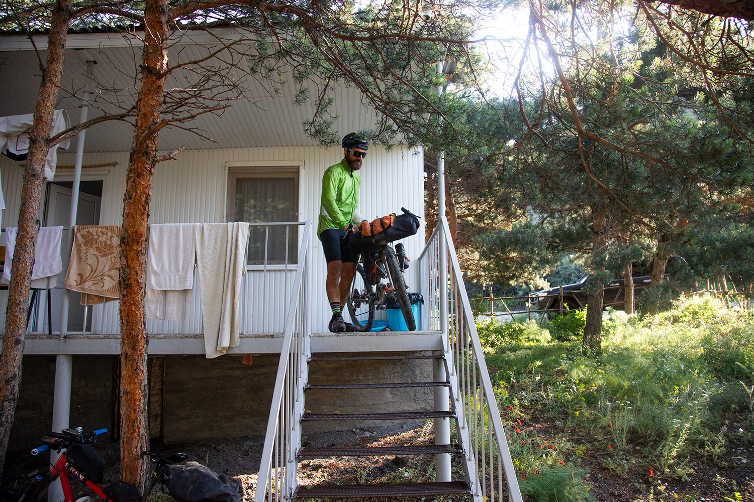 Cyclists competing in the Ascend Armenia bikepacking race